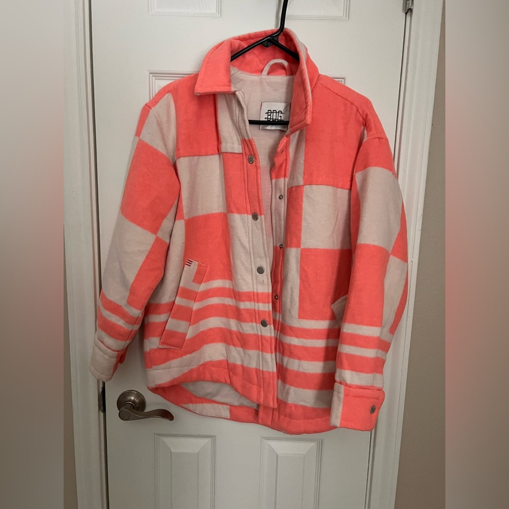 BDG Retro Pink and White Jacket